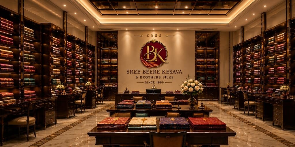 Beere Kesava & Brothers Silks retail showroom